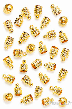 Endkappe - Länge 10 mm, Ø 5.5 mm - gold